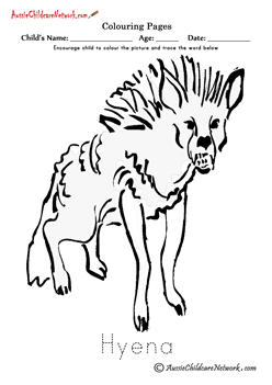 Coloring Hyena