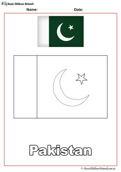 Colour Pakistan Flag