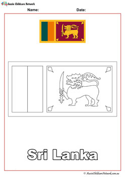 SriLanka Free Flag Colouring