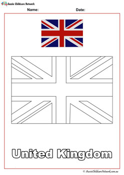 Colour In United Kingdom Flag