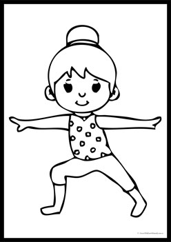Yoga Colouring Pages 12, yoga colouring