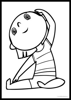 Yoga Colouring Pages 8, yoga exercises for children