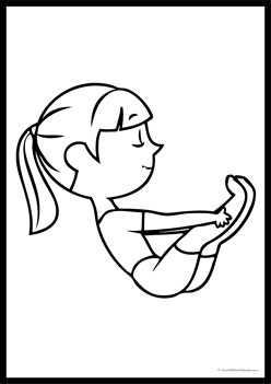 Yoga Colouring Pages 9, yoga