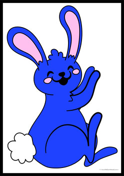 Bunny Tail Colour Match Blue, learning colours worksheets, recognising colours worksheets for preschoolers, Easter colours worksheets for children, colours worksheets, primary colours worksheets, secondary colours worksheets