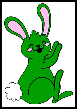 Bunny Tail Colour Match Green, learning colours worksheets, recognising colours worksheets for preschoolers, Easter colours worksheets for children, colours worksheets, primary colours worksheets, secondary colours worksheets