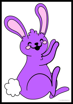 Bunny Tail Colour Match Purple,learning colours worksheets, recognising colours worksheets for preschoolers, Easter colours worksheets for children, colours worksheets, primary colours worksheets, secondary colours worksheets