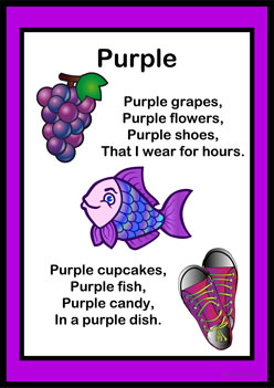 Colour Poems Purple, secondary colours