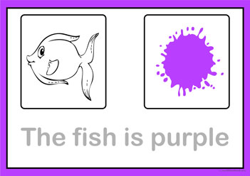 Colour Sentences Purple