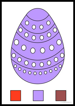 Egg Colour Clipcards Purple,  colour eggs worksheets, easter eggs colour matching worksheets, colour clip cards matching eggs worksheets, colour recognition easter eggs, easter eggs identifying colours worksheets