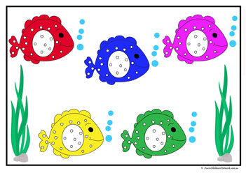fish colour match colour recognition for preschool children primary colours secondary colours
