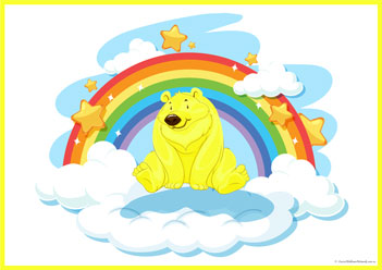 Rainbow Bear Colour Sorting Yellow, colour recognition