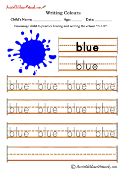 color words worksheets