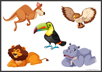Animal Shadow Matching 12, free animal puzzle printables