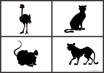 Animal Shadow Matching 4, shadow matching activity for toddlers