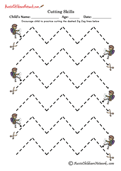 zigzag lines activity for preschoolers idea