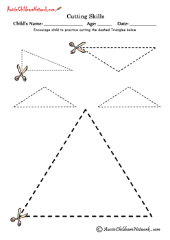 Cutting Shapes - Aussie Childcare Network