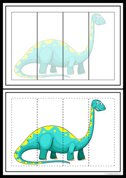 Dinosaur Cut Paste 2