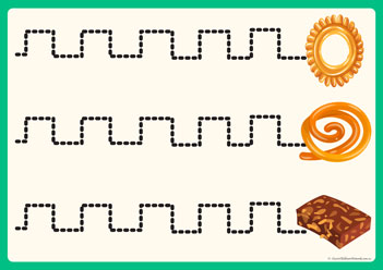 Diwali Crackers Tracing Lines 5, cutting skills pdf