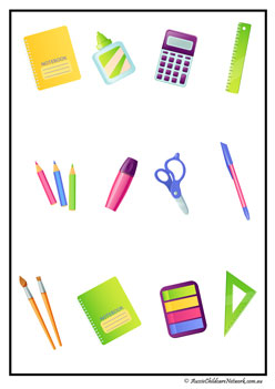 school readiness cut and paste worksheet for preschool children
