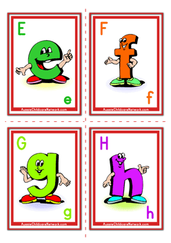 free alphabet flash cards 
