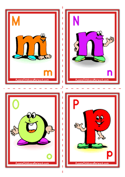 alphabet letter flashcards