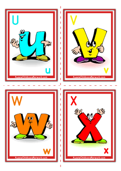 toddler alphabet flash cards