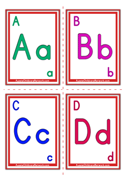 classic alphabet flashcards