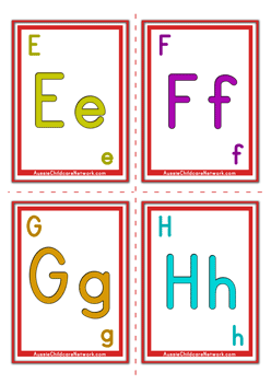 free alphabet letter flashcards