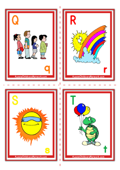 free printable alphabet flash cards