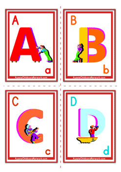 uppercase alphabet flashcards