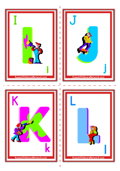 capital alphabet flash cards