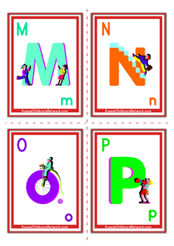 uppercase leters flashcards