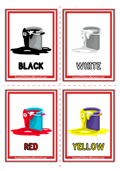 colors flashcards for preschoolers