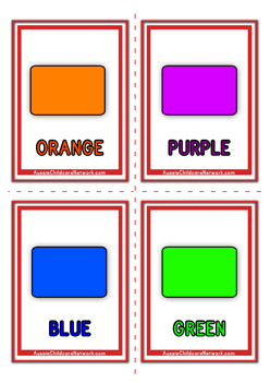 colours flashcards
