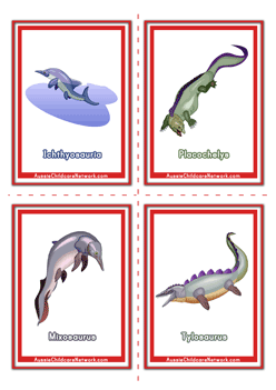 Dinosaur Flashcards to teach children