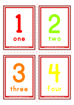 clarissa055 flashcards numbers printable