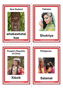 Thanks Different Languages Flashcards Set3, learning thank you in different languages, thank you of the world displays, thank you worksheets, teaching children thank you in languages