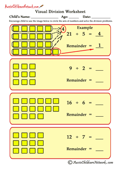Division Worksheets with Remainders