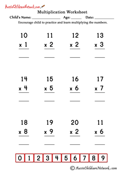 math multiplication worksheets