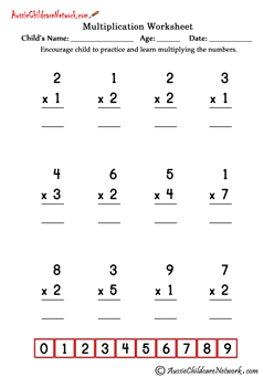 multiplication sheet