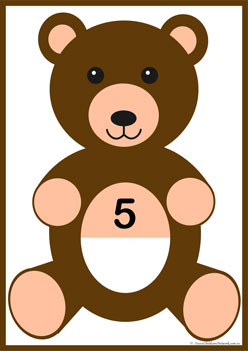 Teddy Dot Counting 5