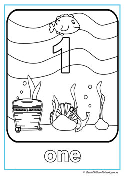 Ocean Number Colouring One