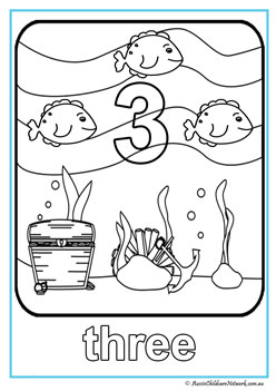 Ocean Number Colouring Three