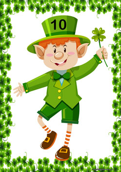 Counting Beards 10, st patricks day counting theme, recognising numbers worksheets, numbers worksheets,