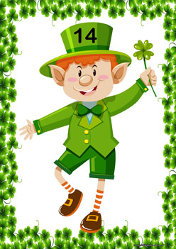 Counting Beards 14, st patricks day counting theme, recognising numbers worksheets, numbers worksheets,