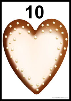 Counting Heart Biscuits 10