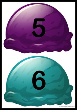 Ice Cream Number Colour Matching 13