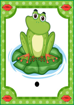 Kissing Frog Number Match 1, counting frogs, learning numbers 1 to 10, counting recognition worksheets for children