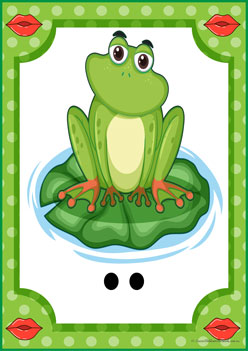 Kissing Frog Number Match 2 counting frogs, learning numbers 1 to 10, counting recognition worksheets for children