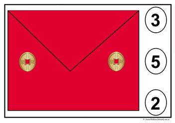 Chinese New Year Money Envelope 2, lunar new year counting activities for children, counting money clipcards, math counting worksheets for kids